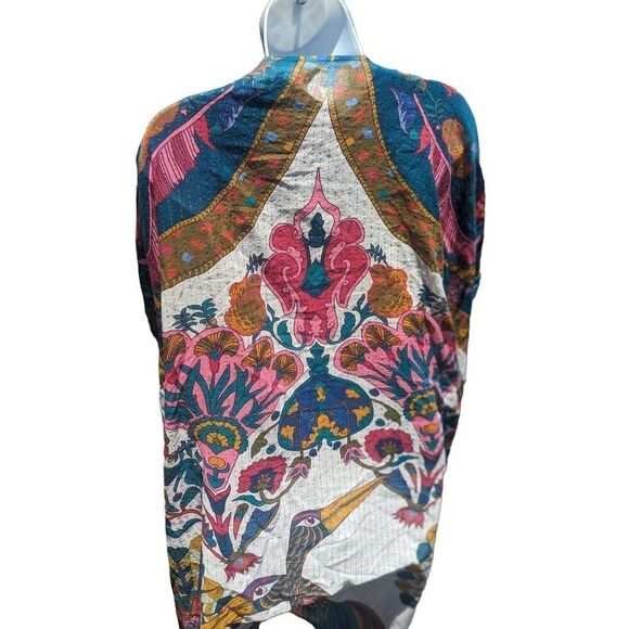 Aratta Silent Journey Fields of Happiness Boho Tasseled Kimono - Picture 3 of 12